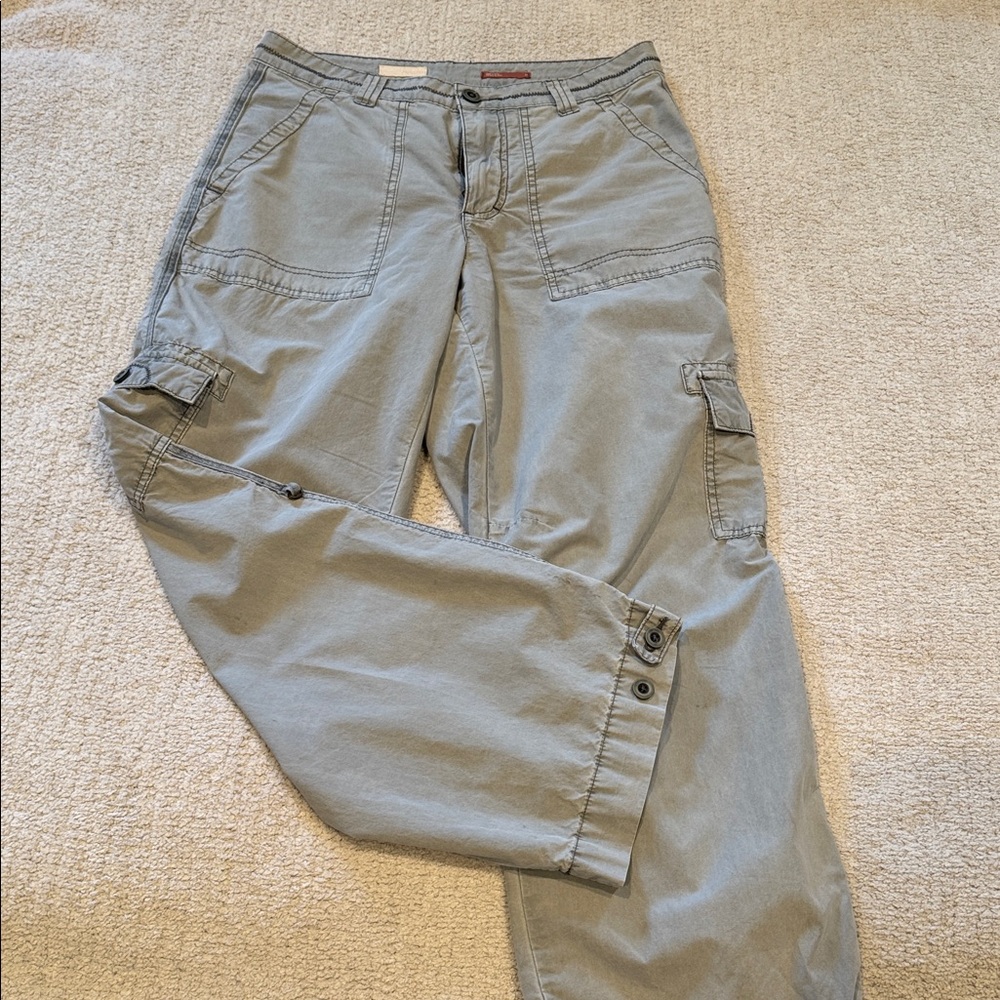 Pilcro Women's Light Gray Cargo Pants